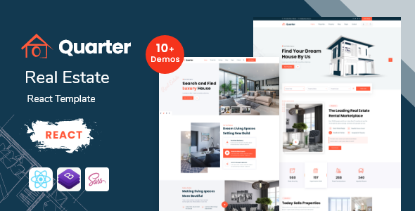 Quarter – Real Estate React JS Template