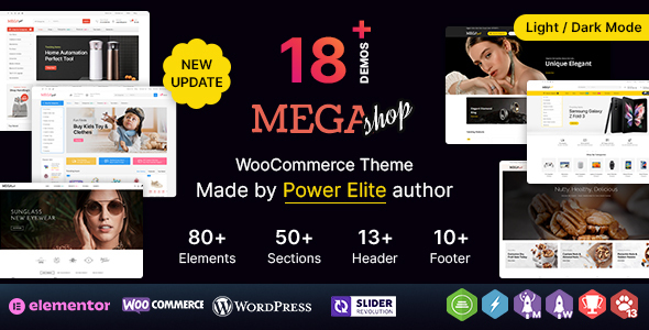 Mega Shop WP – Multipurpose Elementor WooCommerce Theme