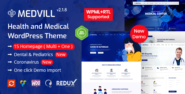 Medvill – Health & Medical WordPress Theme