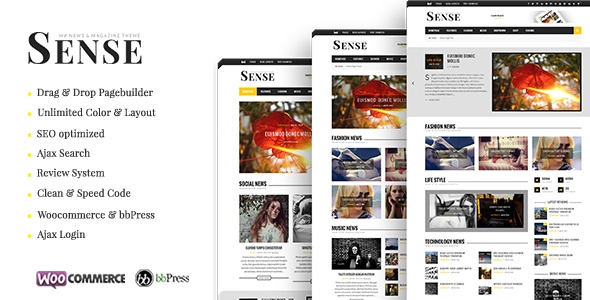 Sense – Blog and Magazine WordPress Theme