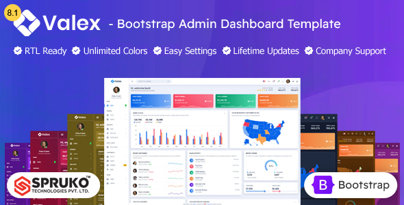 Valex – Bootstrap Admin Panel HTML Template Dashboard