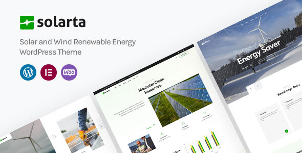 Solarta – Solar and Renewable Energy WordPress Theme + RTL
