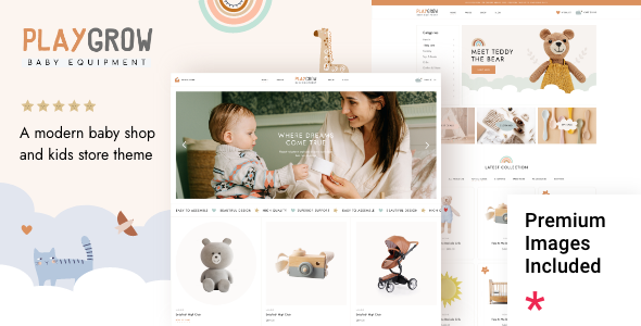 PlayGrow – Baby Shop and Kids Store WordPress Theme