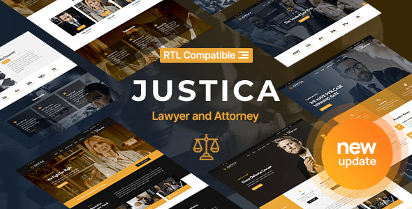 Justica – Lawyer, Attorney and Law Firms Website Template