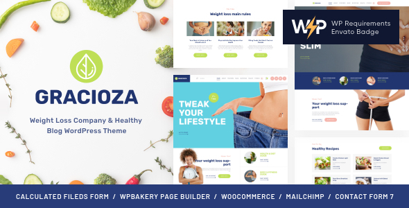 Gracioza – Weight Loss Clinic & Healthy Blog WordPress Theme