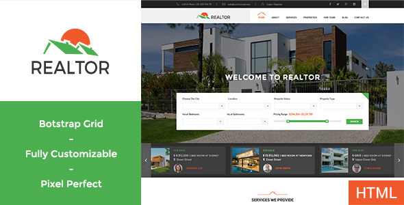 Realtor – Real Estate HTML Template