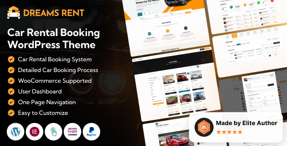 Dreams Rent – Vehicle Rental, Car Hire & Booking WordPress Theme