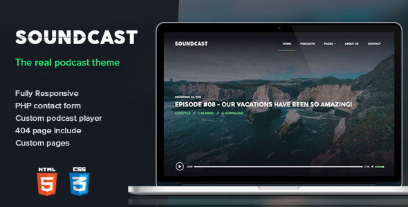 Soundcast – Podcast Responsive Theme