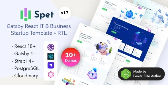 Spet – Gatsby React Technology & IT Business Company Template