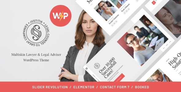 Justitia – Lawyer & Legal Adviser WordPress Theme