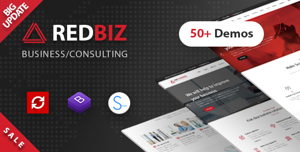 RedBiz – Business & Consulting Multi-Purpose Template