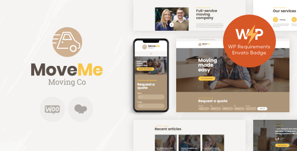 MoveMe – Moving & Storage Relocation Company WordPress Theme