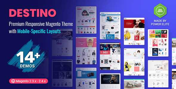 Destino – Premium Responsive Magento Theme with Mobile-Specific Layouts
