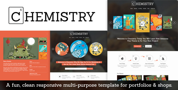 Chemistry – Responsive Portfolio & Shop Template