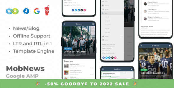 MobNews – AMP News Template