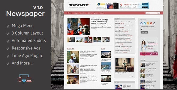 The Newspaper – Responsive Blogger Template