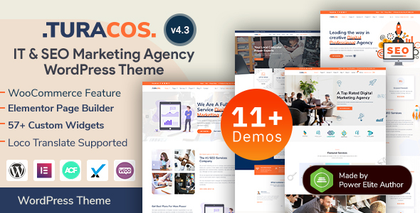 Turacos – IT Company & SEO Marketing Agency Portfolio WordPress Theme