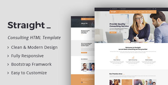 Straight – Business & Consulting HTML Template