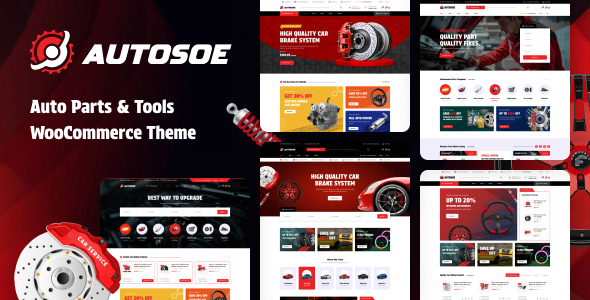 Autosoe – Auto Parts WooCommerce WordPress Theme