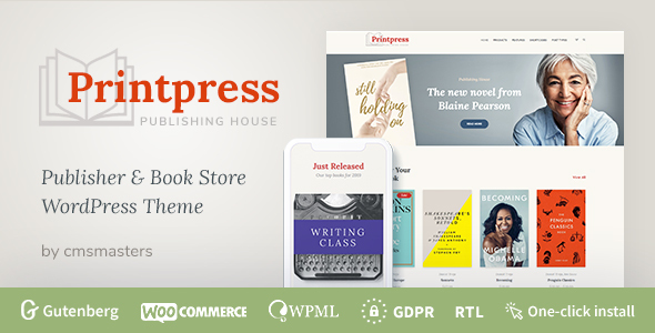 Printpress –  Book Publishing WordPress Theme