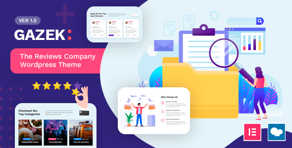Gazek – Customer Review WordPress Theme