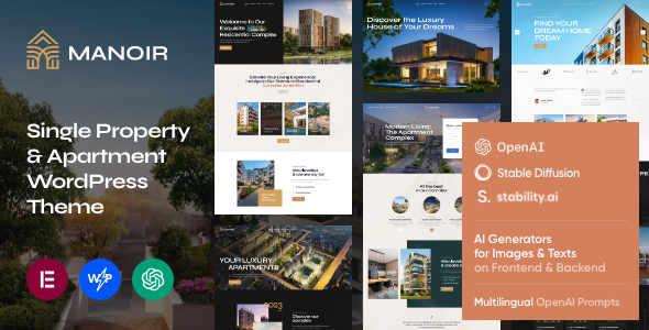 Manoir – Single Property & Apartment WordPress Theme