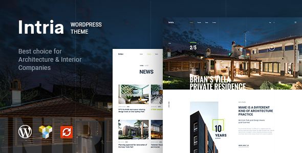 Intria – Architecture and Interior WordPress Theme