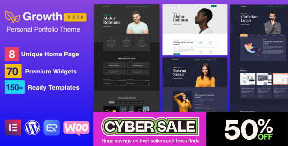 Growth – Personal Portfolio WordPress Theme