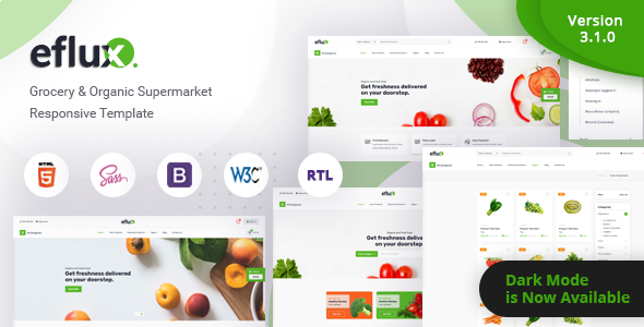 eflux – Grocery & Organic Supermarket Responsive Template