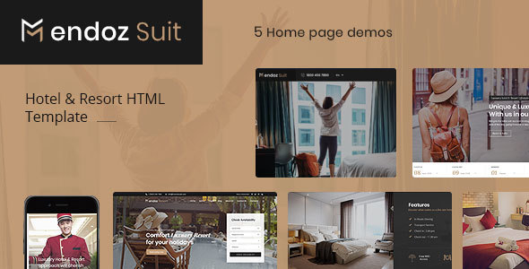 Mendoz Suit – Hotel & Resort HTML Template