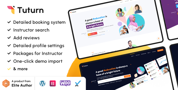 Tuturn – Online Tutors Marketplace WordPress Theme