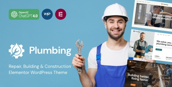 Plumbing –  Plumber and Handyman WordPress Theme