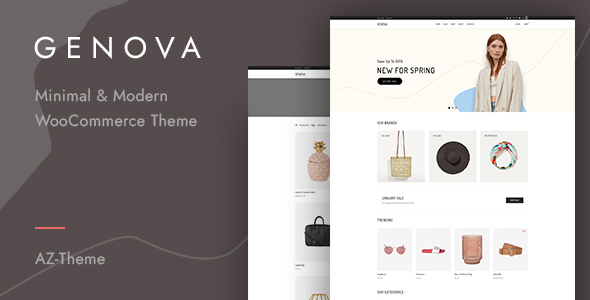 Genova – Minimalist AJAX WooCommerce WordPress Theme