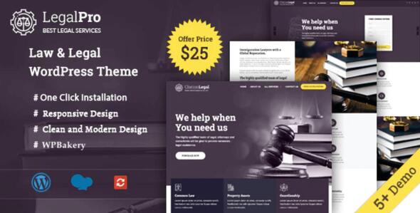 Legal Pro – Law/Legal Business WordPress Theme