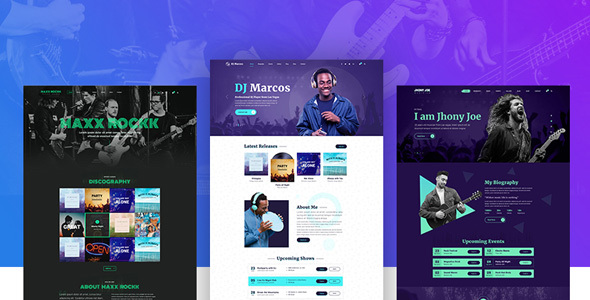 Musiziya – Musician Band WordPress Theme