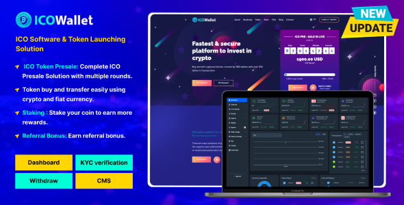 ICOWallet- ICO Script – Complete ICO Software and Token Launching Solution