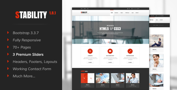 Stability – Responsive HTML5/CSS3 Template
