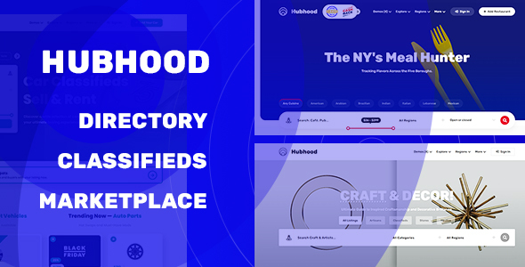 Hubhood – Directory & Listing WordPress Theme