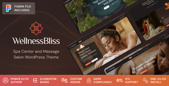 Wellness Bliss – Massage Salon & Spa WordPress Theme