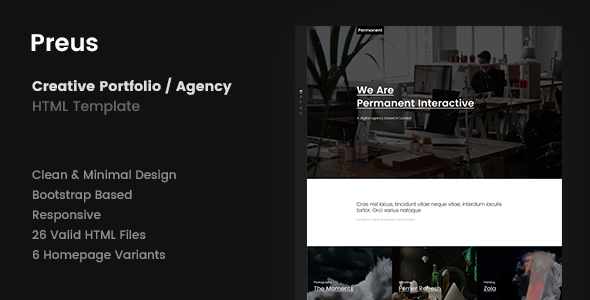 Preus – Digital Agency / Portfolio Template