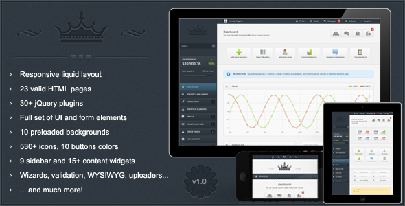 Crown – Premium Responsive Admin Theme