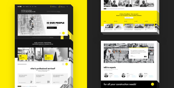 Hank – Construction WordPress theme