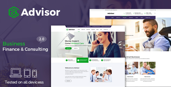 Advisor – Consulting, Business, Finance Template