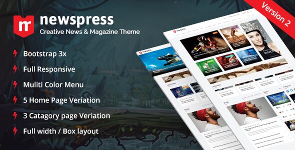 NewsPress – Bootstrap News / Magazine Template