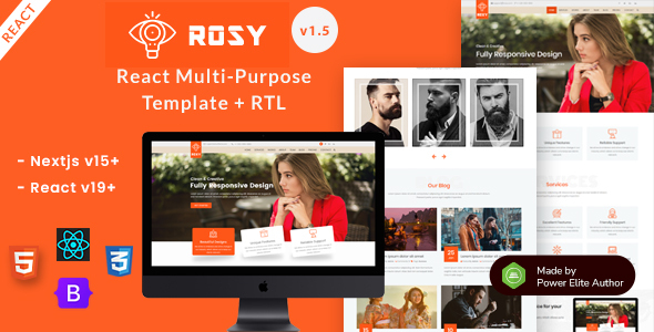 Rosy – React Nextjs 15 Multipurpose Responsive Template
