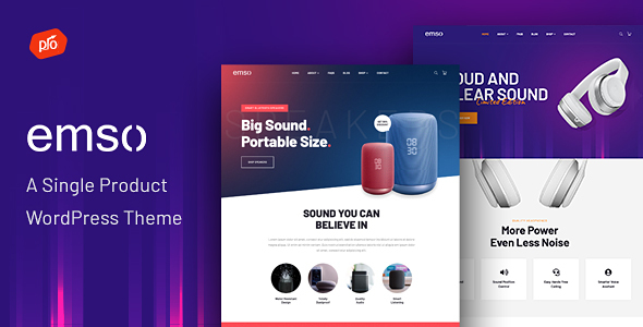 Emso – A Single Product WordPress Theme