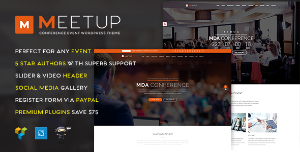 Meetup – Conference Event WordPress Theme