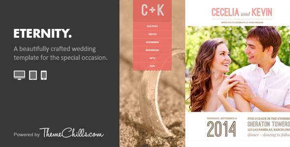 Eternity – Responsive Wedding Template