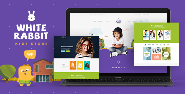 White Rabbit – Kids Toys & Children Clothing Store WordPress Theme