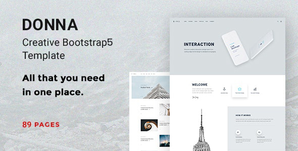 Donna – Multipurpose Bootstrap 5 Template